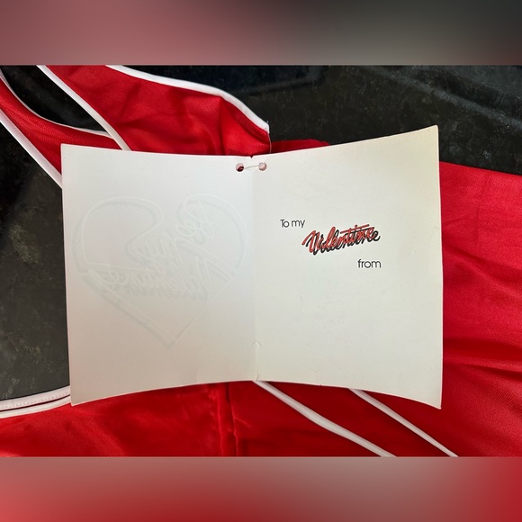 Vtg 70s Gossard Artemis Petite Floor Length Red Gown Adjust-a-bust valentines - Picture 5 of 13